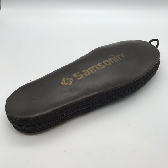 Vintage Samsonite Men's size 9- 10 Travel Slippers  in Brown Zippered Case - Picture 8 of 11